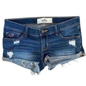 Hollister Cut Off Distressed Denim Shorts